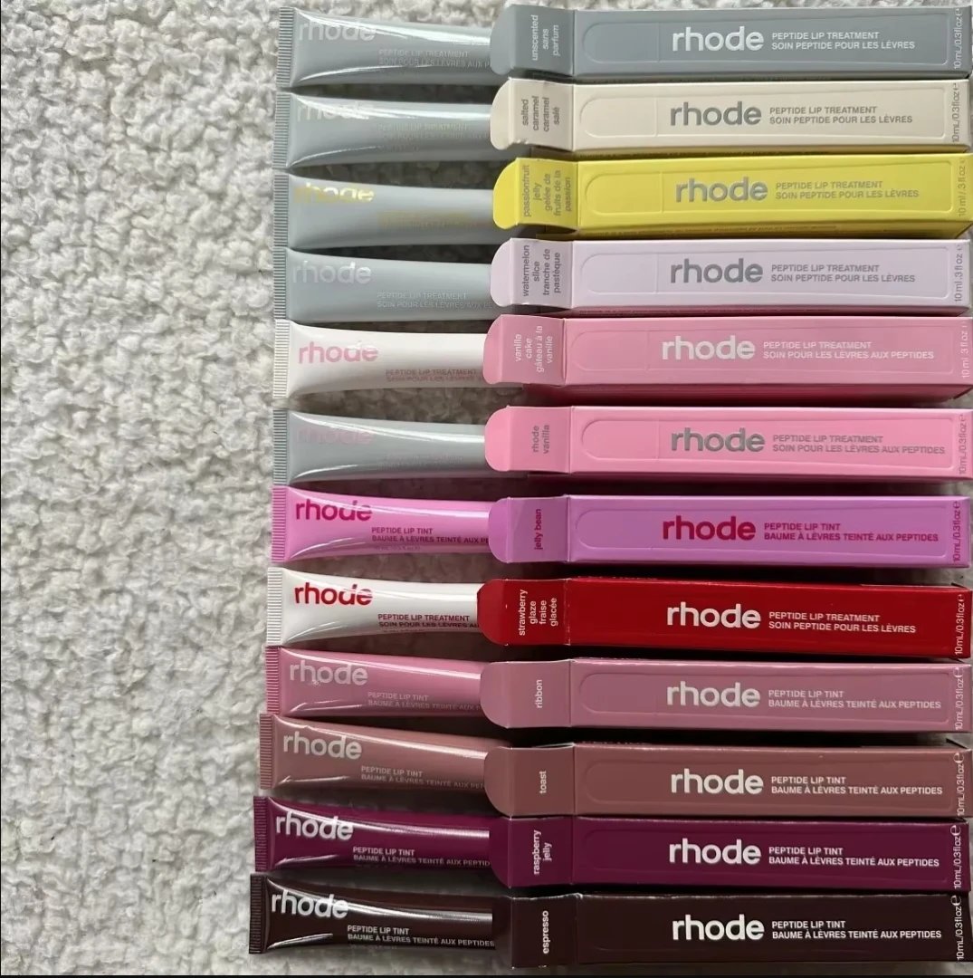 Rhode Makeup Toast New Cheek Blush Cream Blusher Stick Lip Gloss Phone Case For iPhone INS SALTY TAN Raspberry Espresso Lipstick