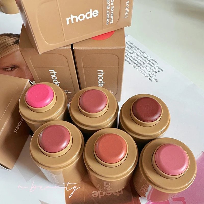 RHODE Makeup Cheek Blush Cream Blusher Stick Lip Gloss Phone Case For iPhone New Toast SALTY TAN Raspberry Espresso Lipstick INS