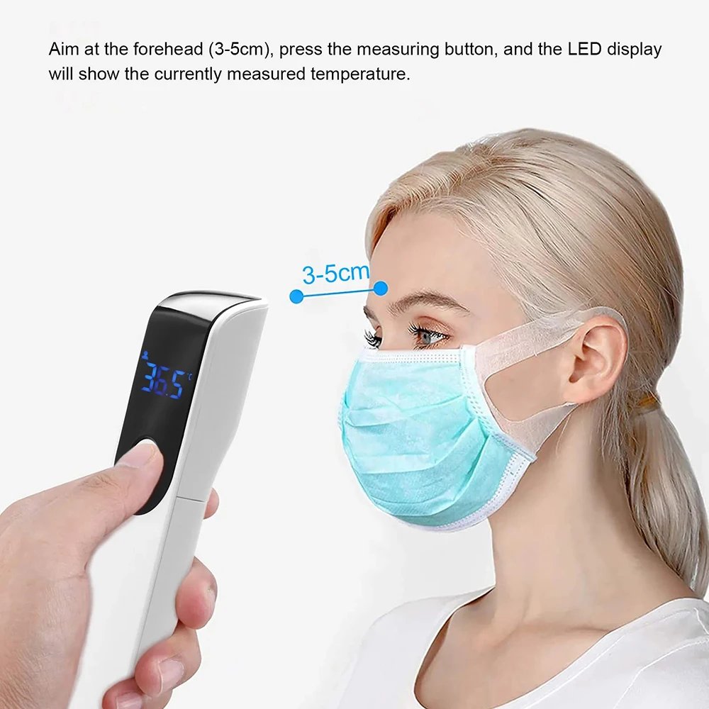 Medical IR Fever Thermometer Digital Ear Thermometer Child Adult Non-contact Body Temperature or Mini Oximeter Blood Oxygen Tool