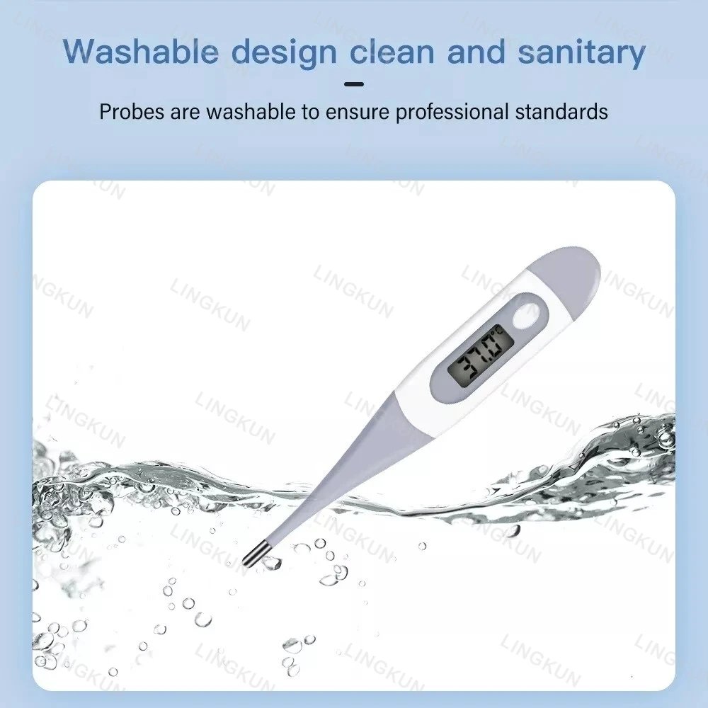 Pulse Oximeter Finger Clip Pulse Thermometer Electronic Soft Head Oral Armpit Temperature Measurement Household Adults Children