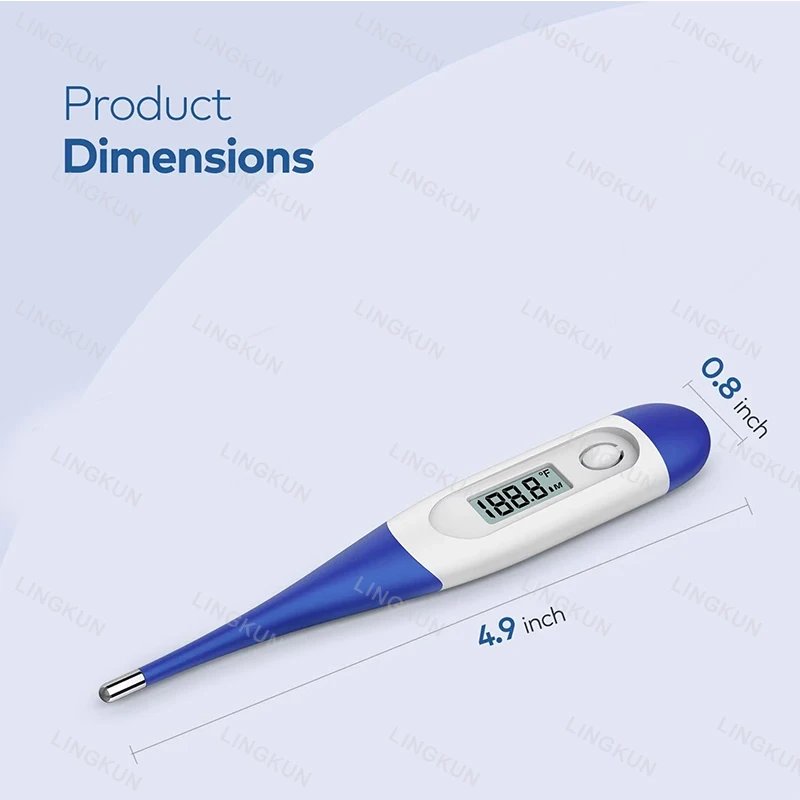 Pulse Oximeter Finger Clip Pulse Thermometer Electronic Soft Head Oral Armpit Temperature Measurement Household Adults Children