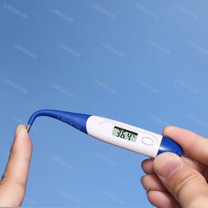 Pulse Oximeter Finger Clip Pulse Thermometer Electronic Soft Head Oral Armpit Temperature Measurement Household Adults Children