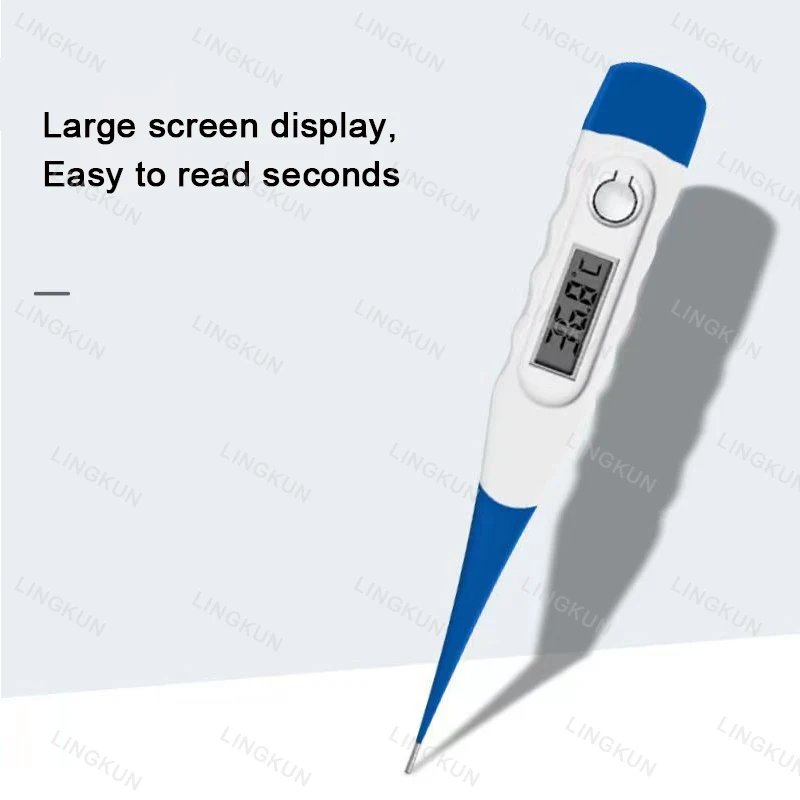 Pulse Oximeter Finger Clip Pulse Thermometer Electronic Soft Head Oral Armpit Temperature Measurement Household Adults Children