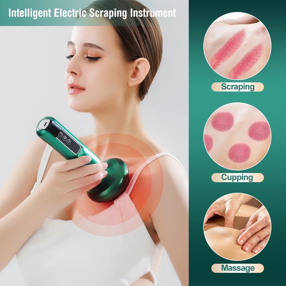 Electric Cupping Massager Vacuum Suction Cup GuaSha Anti Cellulite Beauty Health Scraping Infrared Heat Body Slimming Massage Electric Cupping Massager Vacuum Suction Cup GuaSha Anti Cellulite Beauty Health Scraping Infrared Heat Body Slimming Massage