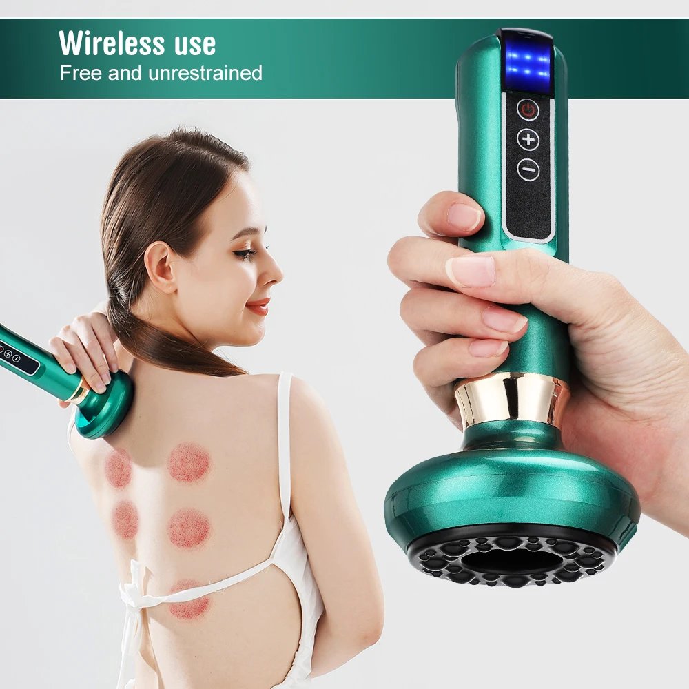 Electric Cupping Massager Vacuum Suction Cup GuaSha Anti Cellulite Beauty Health Scraping Infrared Heat Body Slimming Massage Electric Cupping Massager Vacuum Suction Cup GuaSha Anti Cellulite Beauty Health Scraping Infrared Heat Body Slimming Massage