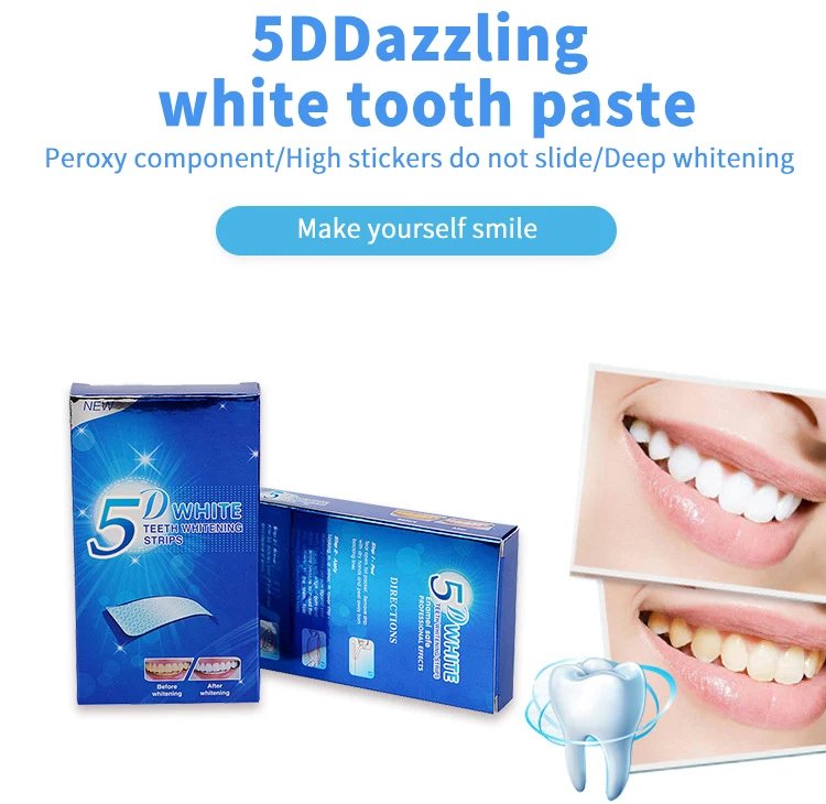 5D Dental Paste Teeth Bright White Tooth Paste Green Tooth Paste Neutral Tooth Paste 7 Bags And 14 Pieces