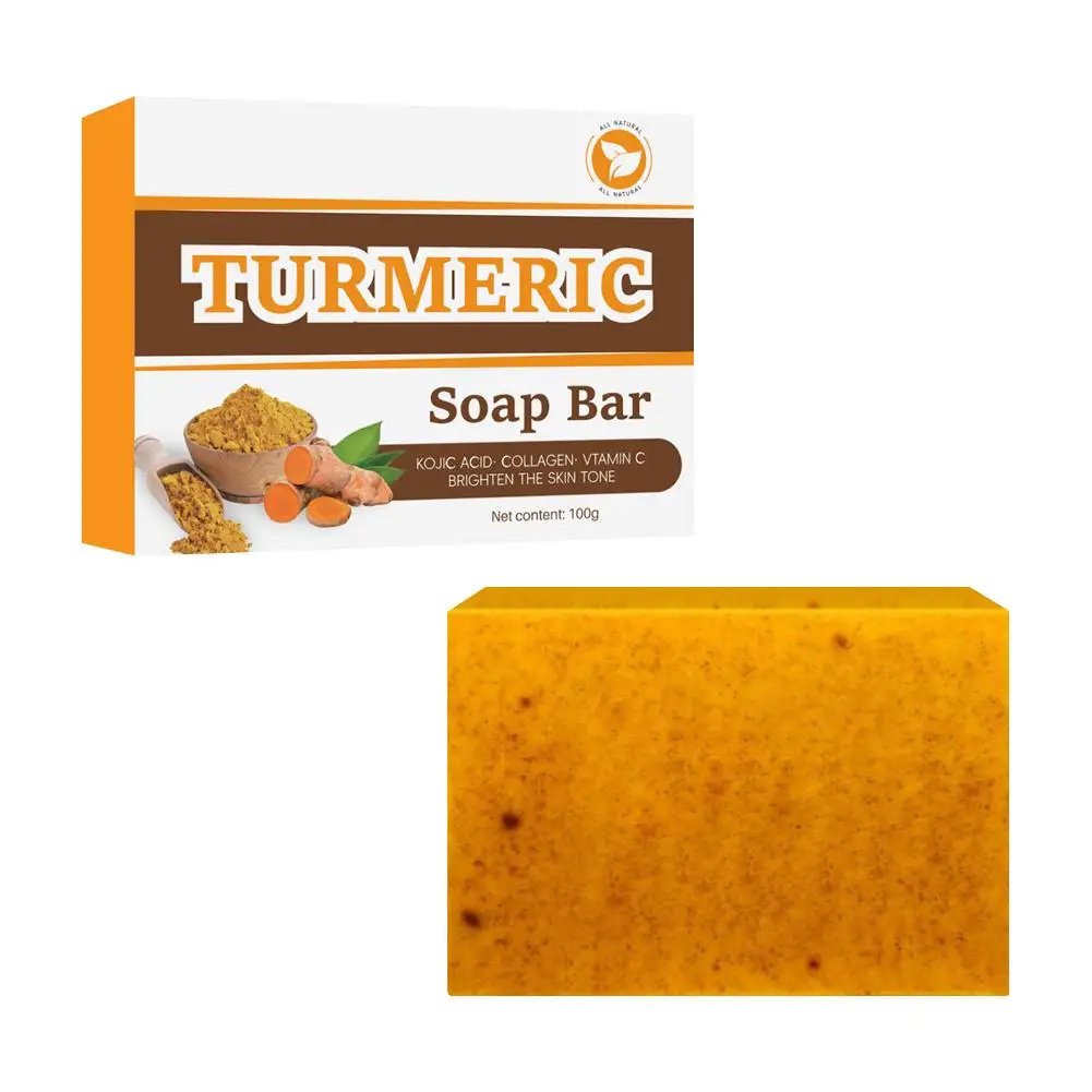 Turmeric Soap Face Cleansing Anti Acne Whitening Skin Lightening Face Remove Pimples Lightening Ginger Handmade Soap
