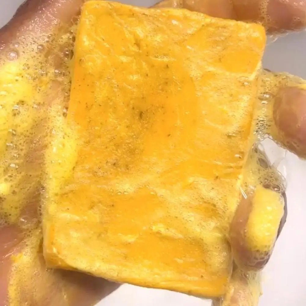 Turmeric Soap Face Cleansing Anti Acne Whitening Skin Lightening Face Remove Pimples Lightening Ginger Handmade Soap