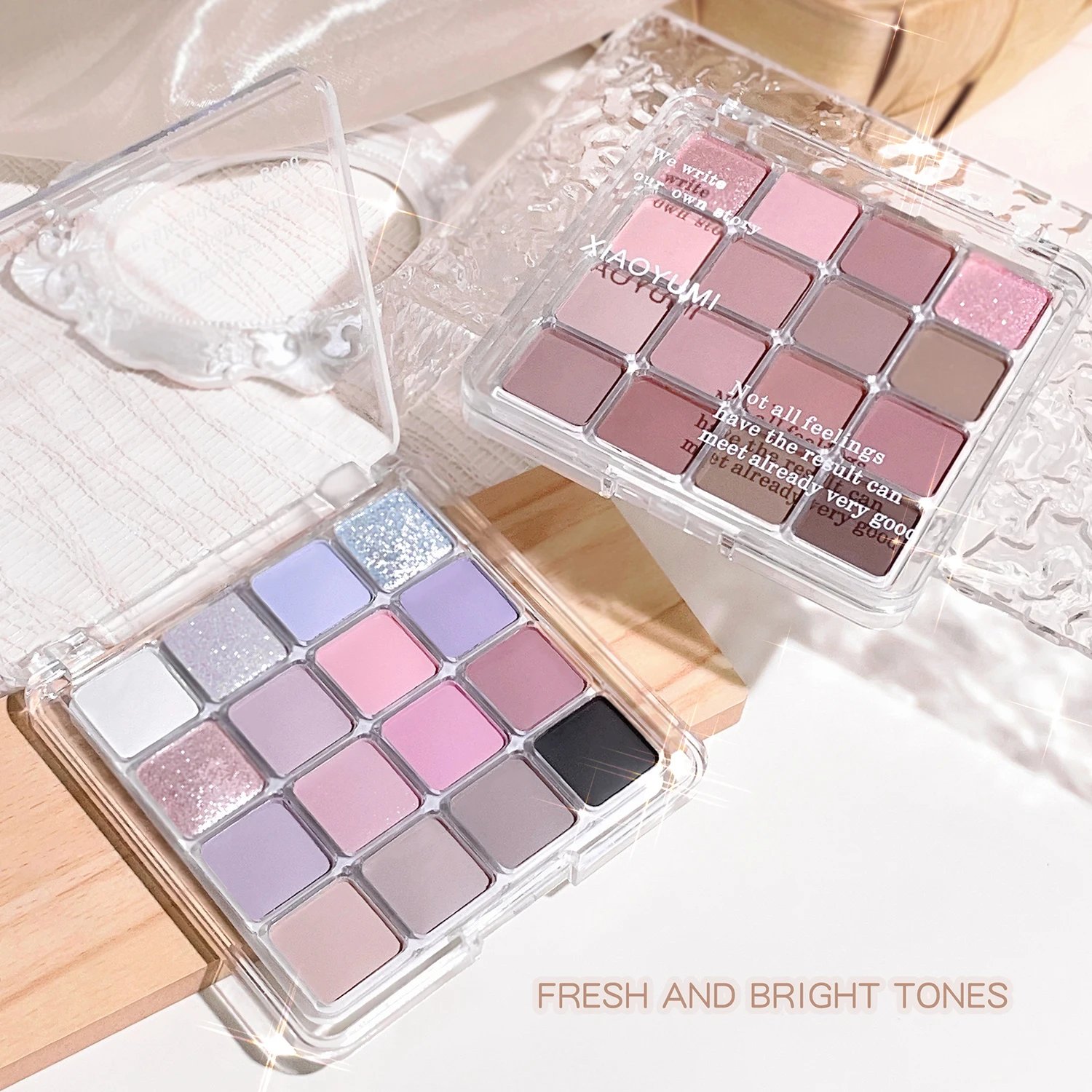 Sixteen-color sunset magic eye shadow plate pearl matte earth color Korean makeup eye shadow