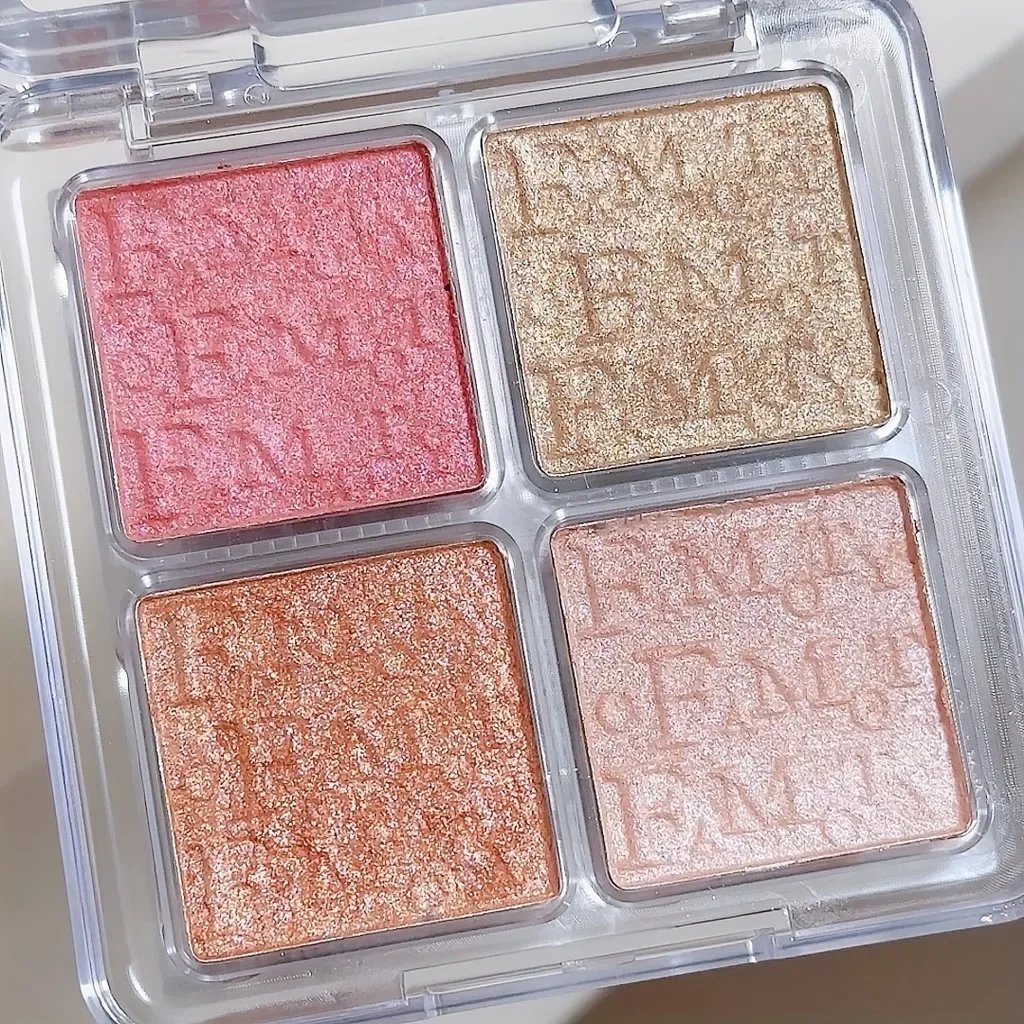 4 Color Face Highlighter Palette Illuminator Palette Natural Glow Waterproof Glitter Shimmer Baked Powder Highlighter Makeup 4 Color Face Highlighter Palette Illuminator Palette Natural Glow Waterproof Glitter Shimmer Baked Powder Highlighter Makeup