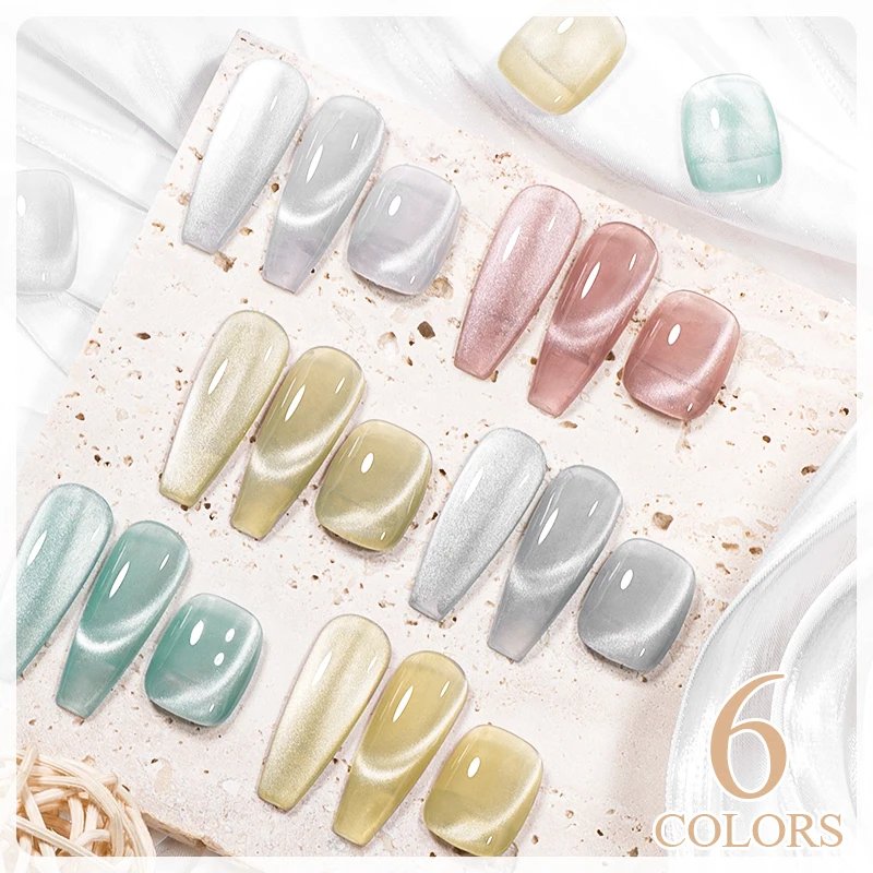 7ml Cat Magnetic Gel Nail Polish Pink Silver Semi Permanent Glitter Magnetic Gel UV/LED Needed Soak Off Painting Vanrish Design