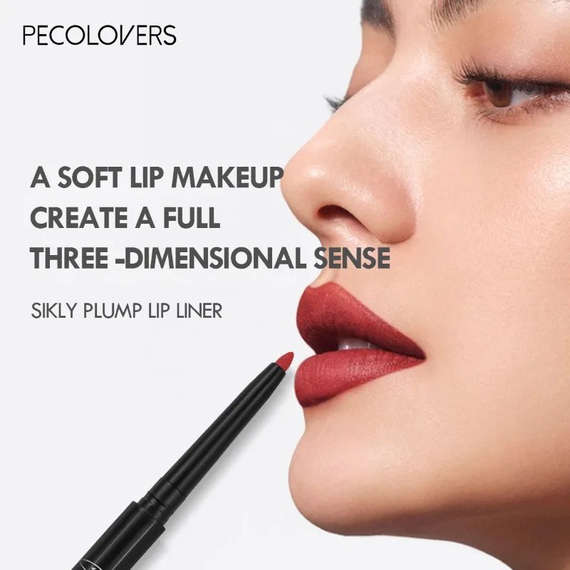 Waterproof Matte Lipliner Pencil Red Contour Tint Lipstick Long Lasting Non-stick Cup Moisturising Lips Makeup 12 Colors Waterproof Matte Lipliner Pencil Red Contour Tint Lipstick Long Lasting Non-stick Cup Moisturising Lips Makeup 12 Colors