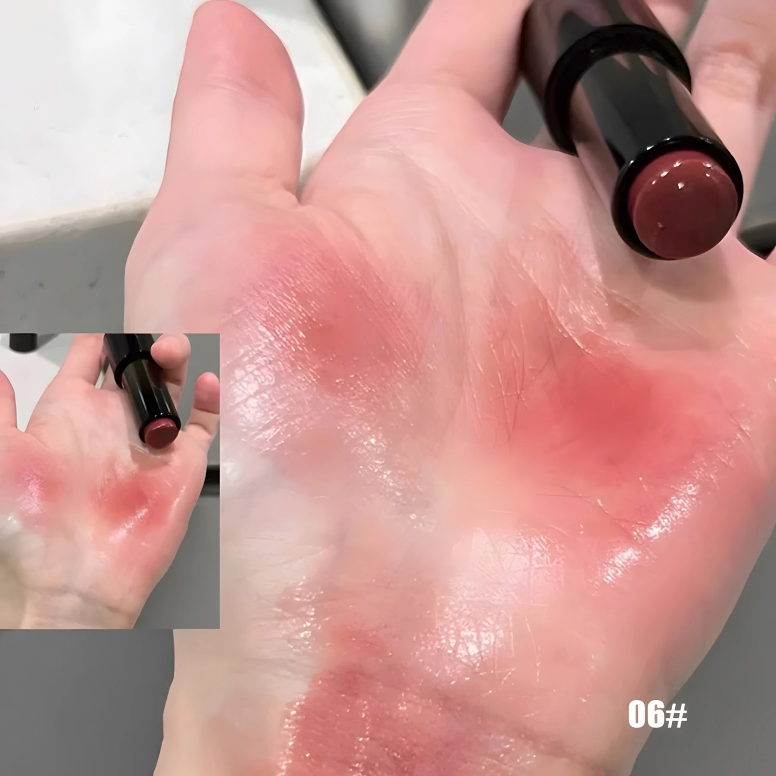 Lipstick red brown lipstick waterproof moisturizing mirror lipstick lip gloss natural long-lasting makeup Valentine's Day gift