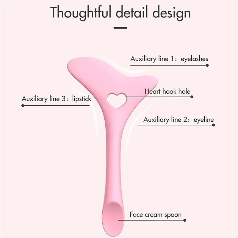 Wholesale  Multi-functional Eyeliner Stencil Wing Tips Silicone Eyeliner Aid Drawing Lipstick Wearing Aid Reusable Makeup Tools