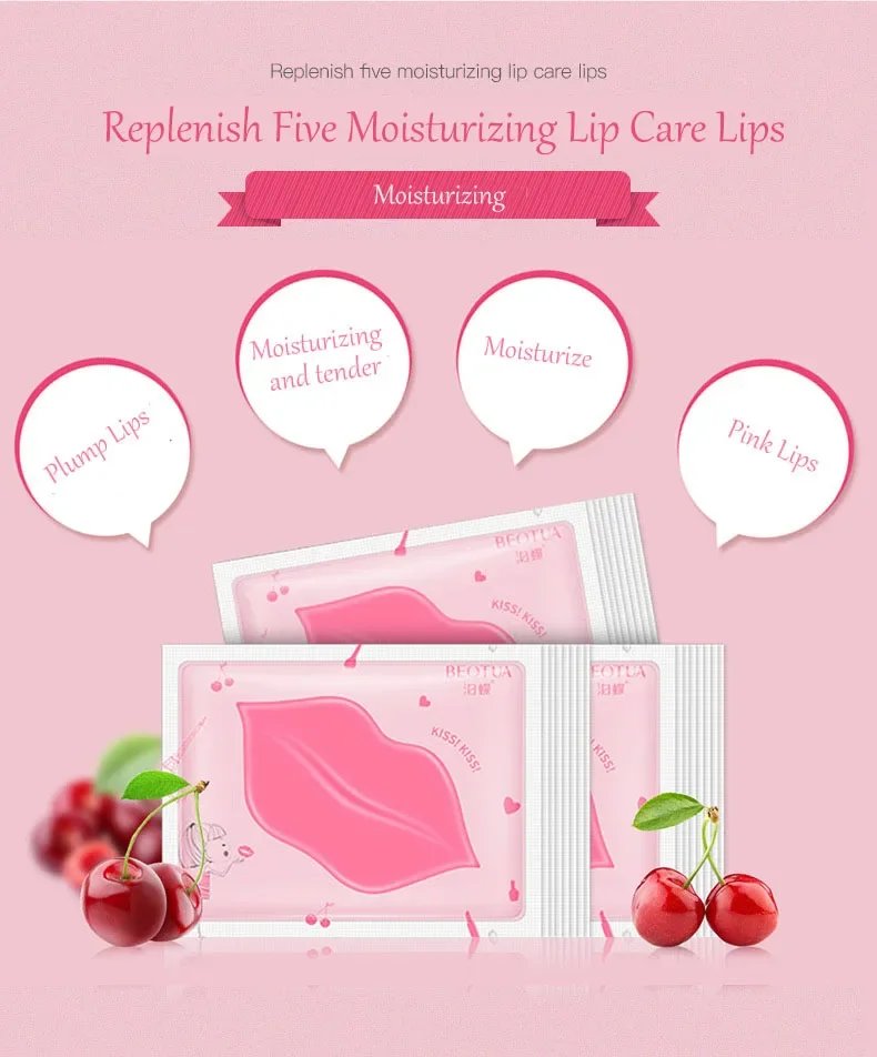 5/10Pcs Lip Mask Hydrating Repair Remove Lines Blemishes Lighten Lip Line Collagen Gel Mask Lip Color  Skin Care Product