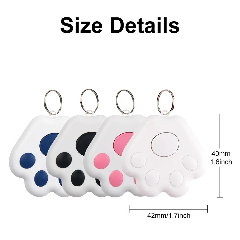 Smart Mini GPS Tracker Key Kids Bag Finder Dog Cat Pet Locator Bluetooth Tracker Device Anti-lost Reminder for IOS/ Android