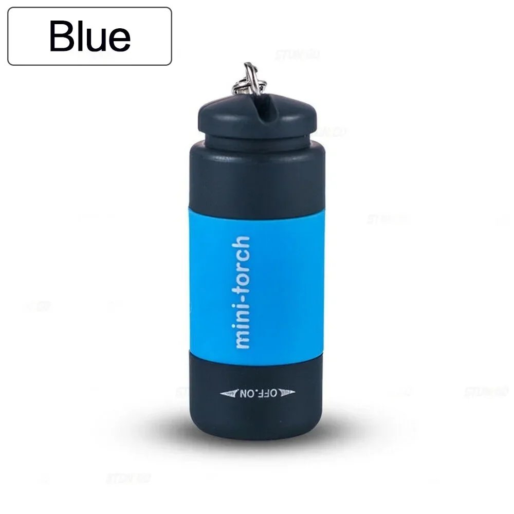 USB Rechargeable LED Multifunctional Strong Light Pocket Keychain Flashlight Waterproof Outdoor Hiking Camping Mini Flashlight