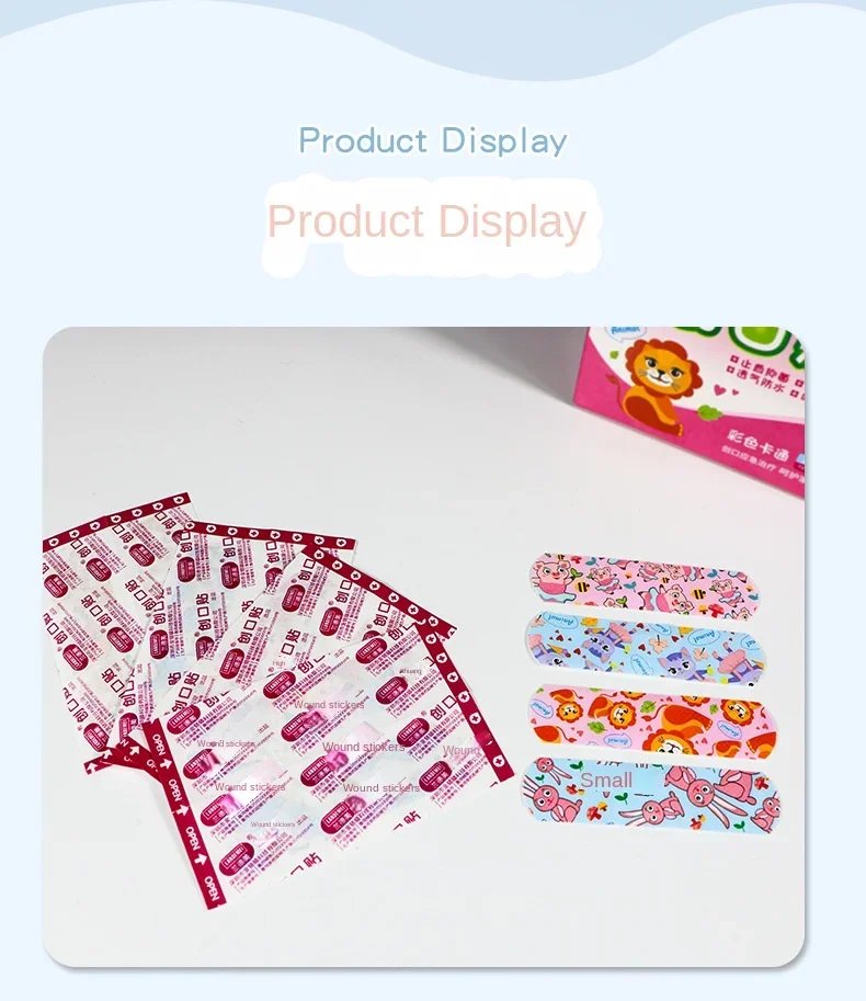 120 Pcs/box Cartoon Band-aid Cute Mini Children Breathable Transparent Waterproof Bandage Medical Ok Bandages Hemostatic Patch