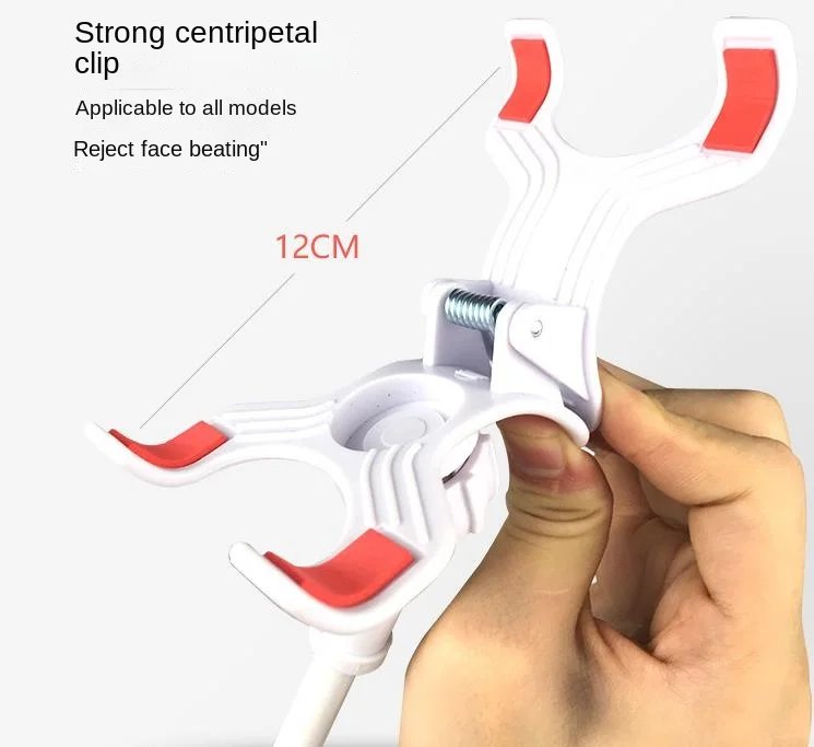 Flexible 360 Clip Desktop Mount Bracket Phone Stand Universal Phone Holder Long Arm Cell Phone Support for Bedroom KitchenParlor