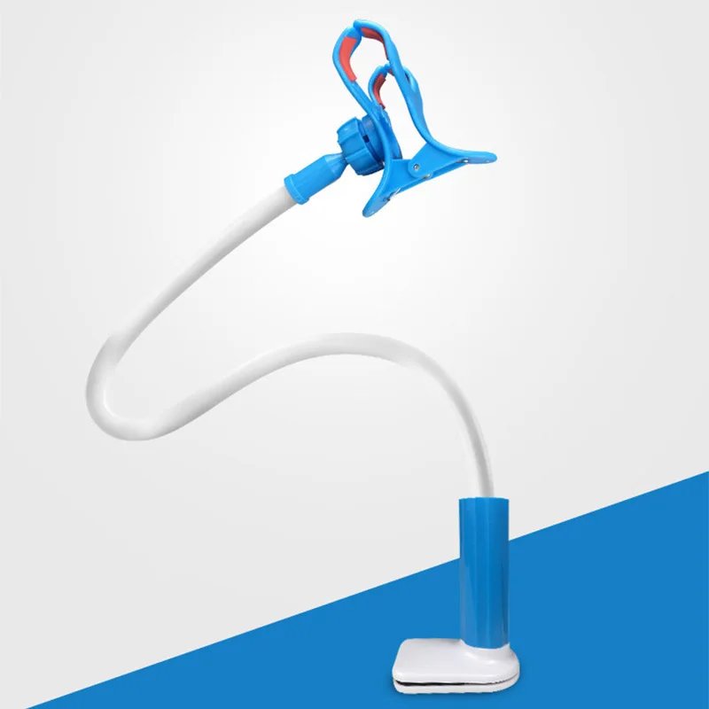 Flexible 360 Clip Desktop Mount Bracket Phone Stand Universal Phone Holder Long Arm Cell Phone Support for Bedroom KitchenParlor