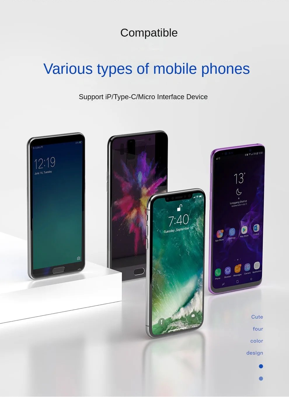 One Drag Three Data Cable for Apple Android Typec 3-in-1 Fast Charge 1.2m Nylon Braid Convenient and Fast Data Transmission One Drag Three Data Cable for Apple Android Typec 3-in-1 Fast Charge 1.2m Nylon Braid Convenient and Fast Data Transmission