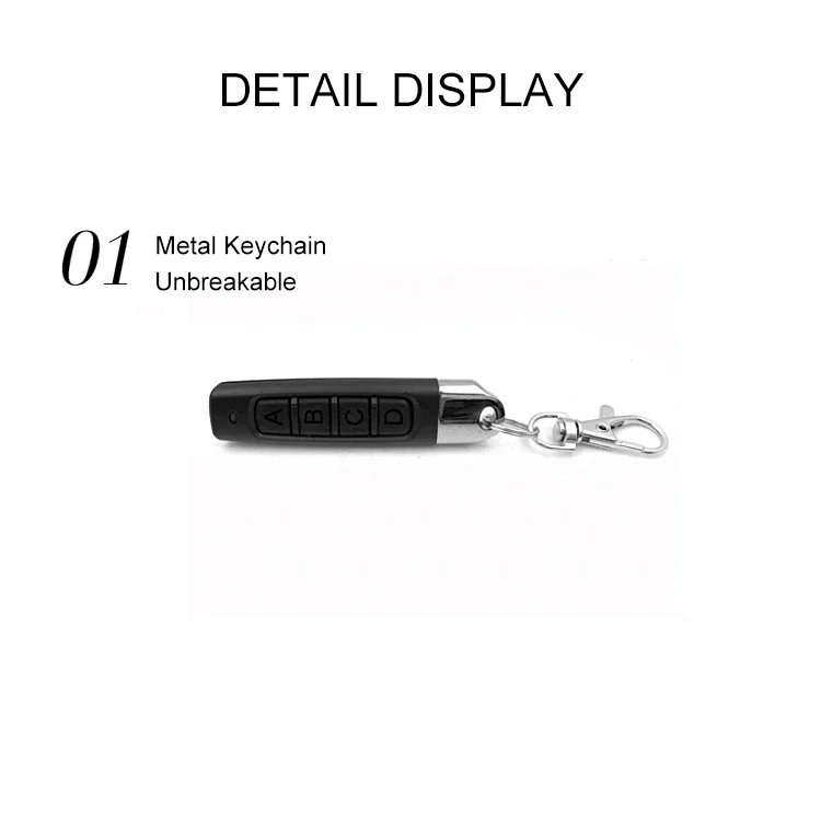 433MHz Auto Copy Remote Control Electric Garage Door Opener Remote Controller Duplicator Clone Cloning Code Transmitter