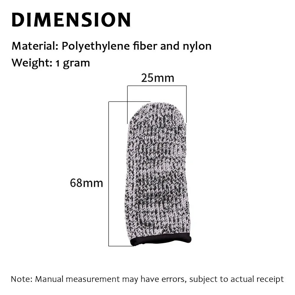 10Pcs Anti-Cut Finger Cover Finger Protector Sleeve Level 5 High-Strength Safety Flexible Anti Cut Fingertip Gloves Kitchen Tool 10Pcs Anti-Cut Finger Cover Finger Protector Sleeve Level 5 High-Strength Safety Flexible Anti Cut Fingertip Gloves Kitchen Tool