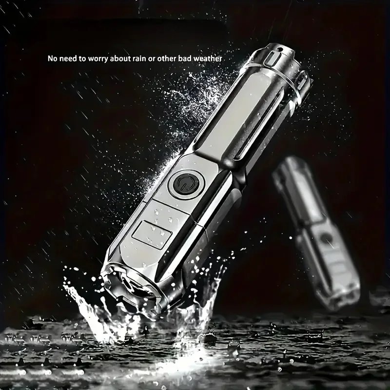 LED Flashlight Strong Light USB Rechargeable Waterproof Zoom Emergency Lights For Outdoor Camping Fishing Work Lighting Lamp LED Flashlight Strong Light USB Rechargeable Waterproof Zoom Emergency Lights For Outdoor Camping Fishing Work Lighting Lamp