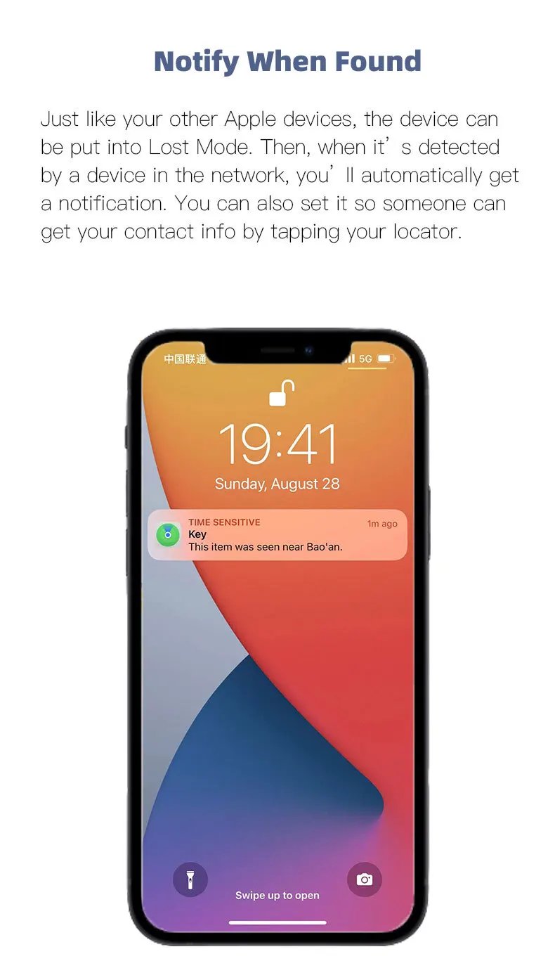 Bluetooth Mini Tracking Device for Apple Find My APP Smart Tag Kid Pet Car GPS Lost Tracker Anti-Lost Alarm Reminder Positioner