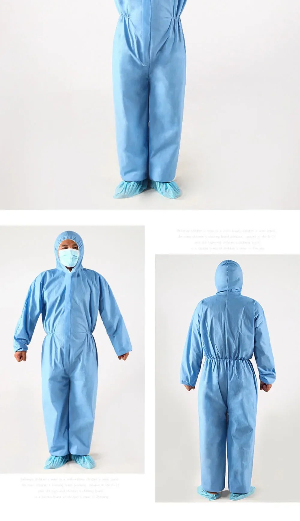 Disposable Breathable Dustproof Water Oil Resistant Work Safety Overall Anti Dust Spary Painting Decorating Labour Coverall Suit