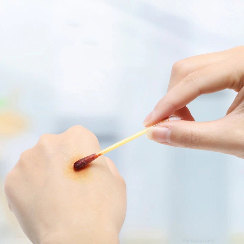 50PCS/Lot Medical Alcohol Disposable Emergency Cotton Stick Iodine Disinfected Swab First Aid kit home for Children Adults Baby