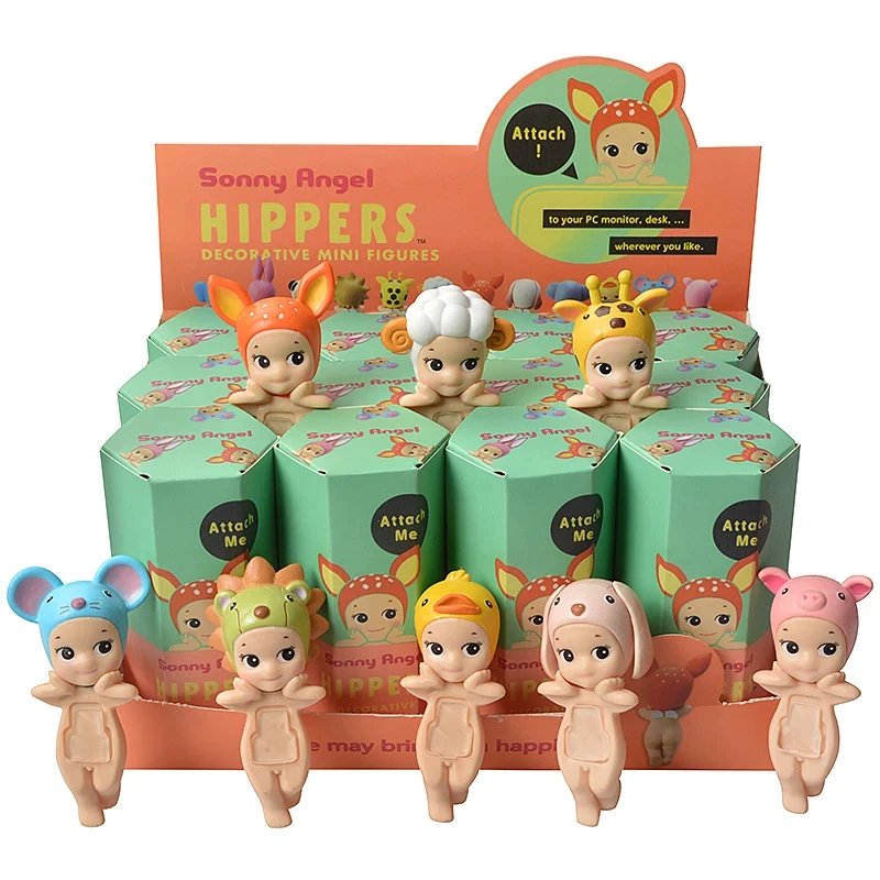 New Angel Fruit Animals Series Blind Box Anime Figure Cute Hippie Doll Trendy Car Mobile Phone Ornaments Kids Toy Birthday Gift