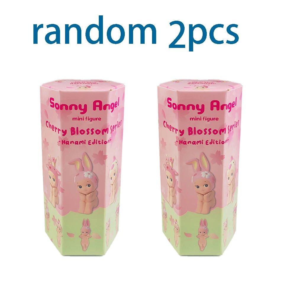 S Angel Cherry Blossom Blind Box standting Sakura Rabbit Surprise Tideplay Toy Doll Handmade Lucky Mascot Gift Mystery Boxes