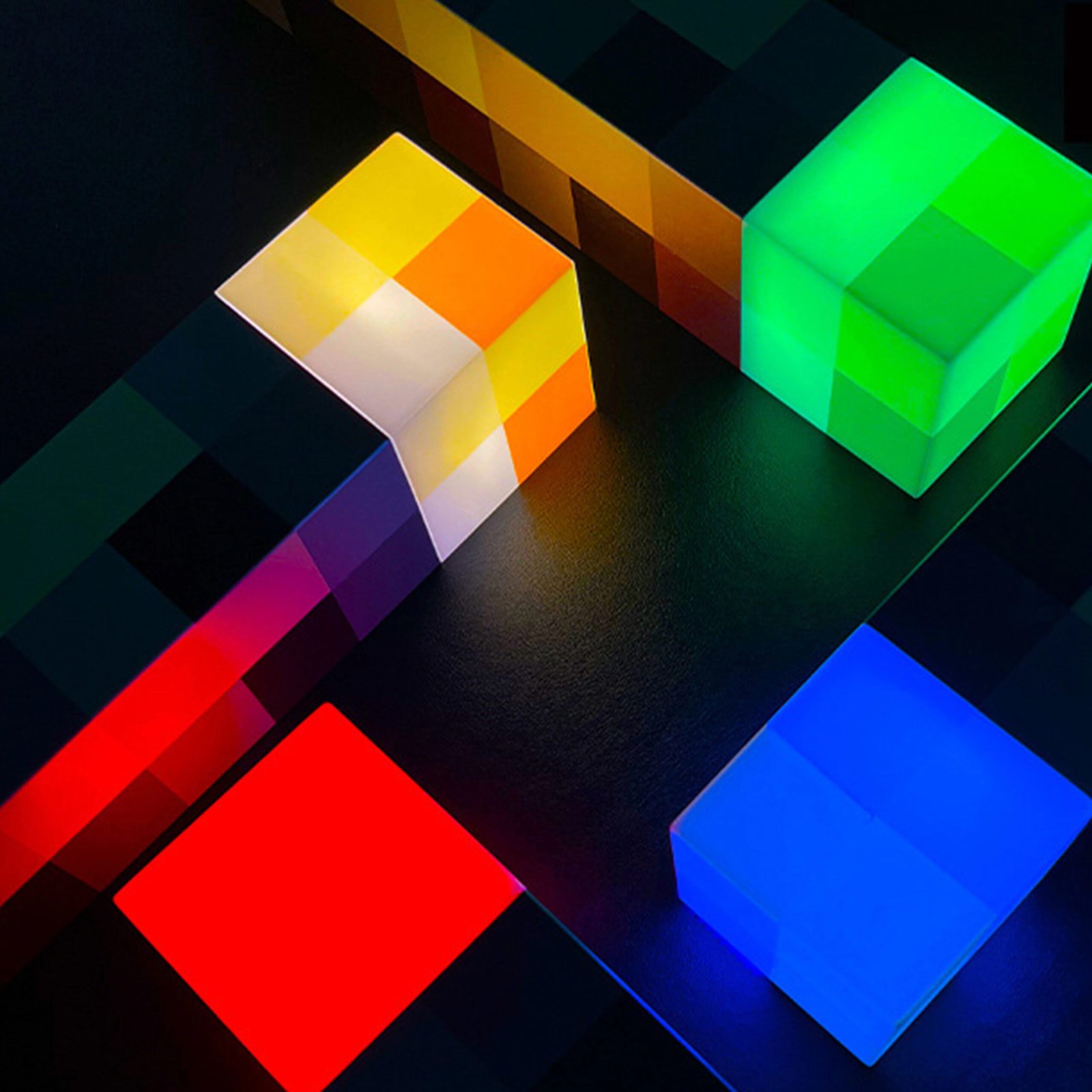 MC Game Torch Light Brownstone LED Night Light USB Rechargeable Bedroom Decoration Table Lamp Gift Lamp for Kids Bedside Lamp