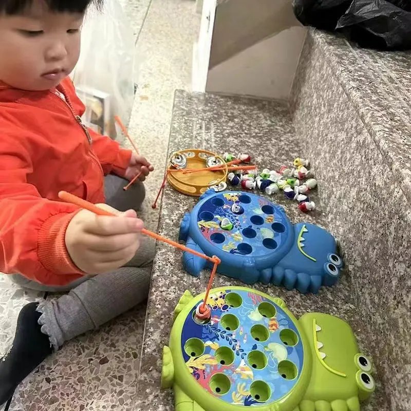 Dinosaur Simple Magnetic Fishing Toys Play Rod Game Toys for Children Baby Montessori with Rod Kids Educational No Rotating Gift Dinosaur Simple Magnetic Fishing Toys Play Rod Game Toys for Children Baby Montessori with Rod Kids Educational No Rotating Gift