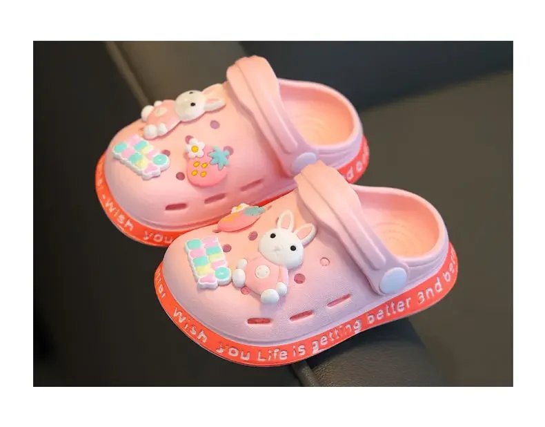 Children's Slippers Cute Cartoon Girls Boys with Soft Soles Baby Bags Perforated Shoes Home and Baby Sandals Children's Slippers Cute Cartoon Girls Boys with Soft Soles Baby Bags Perforated Shoes Home and Baby Sandals