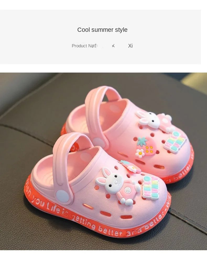 Children's Slippers Cute Cartoon Girls Boys with Soft Soles Baby Bags Perforated Shoes Home and Baby Sandals Children's Slippers Cute Cartoon Girls Boys with Soft Soles Baby Bags Perforated Shoes Home and Baby Sandals