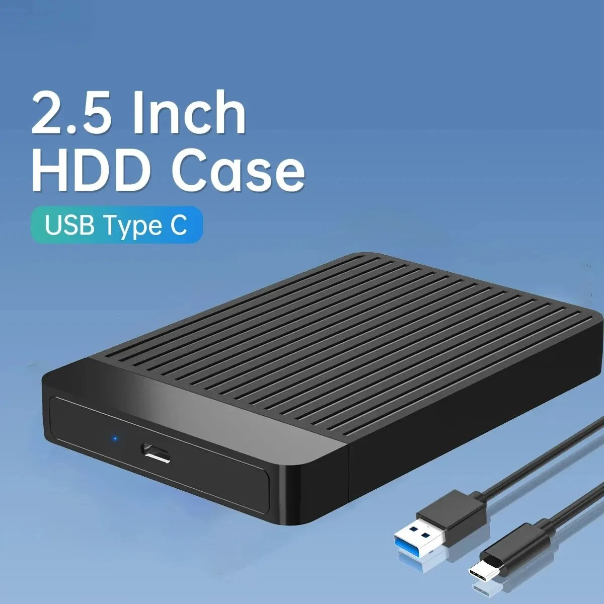 2.5 HDD/SSD Case SATA to USB 3.1/3.0 Adapter Case 6gbps HD External Hard Drive Enclosure Box for Disk HDD Type USB-C Enclosure 2.5 HDD/SSD Case SATA to USB 3.1/3.0 Adapter Case 6gbps HD External Hard Drive Enclosure Box for Disk HDD Type USB-C Enclosure