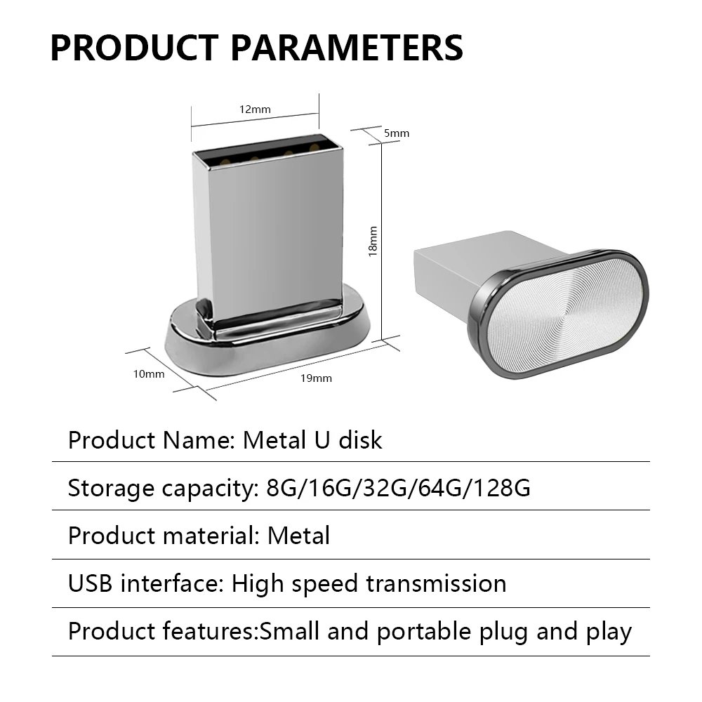 Super Mini USB Flash Drive Waterproof Pendrive 64GB 32GB 16GB 8GB 4GB Real Capacity USB Memory Stick Thumbdrive