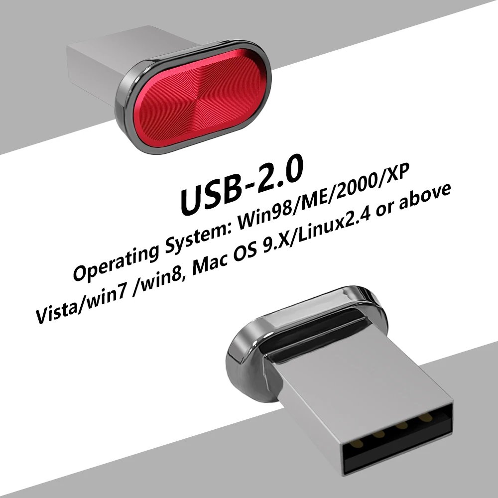 Super Mini USB Flash Drive Waterproof Pendrive 64GB 32GB 16GB 8GB 4GB Real Capacity USB Memory Stick Thumbdrive