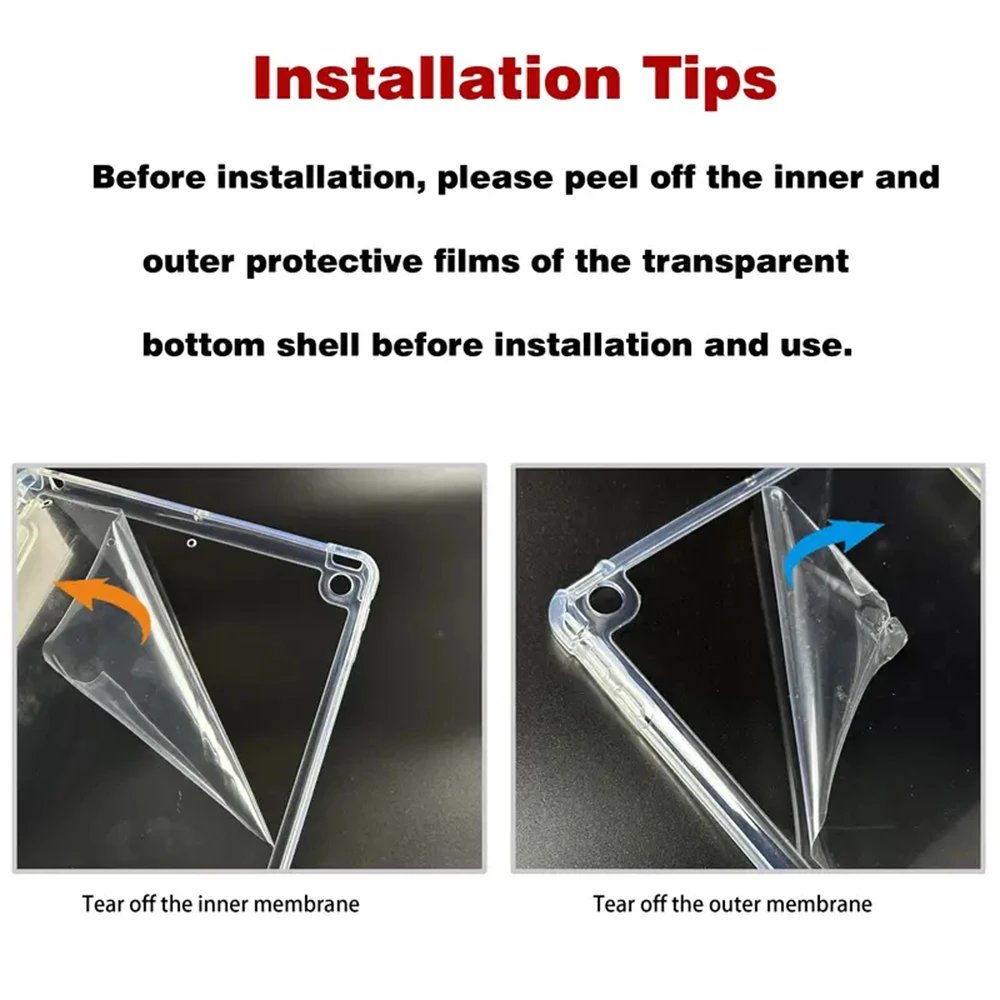 For 2025 iPad Air 11 Case iPad 10th Generation  11th A16  9th  Cover Gen  iPad Pro11 4 5 10.9in 12.9 M2 M3 M4 Pencil Holder Case