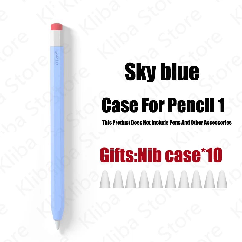Silicone Pencil Case For Apple Pencil 2nd 1st Tablet Touch Stylus Pouch Portable Protective Cover