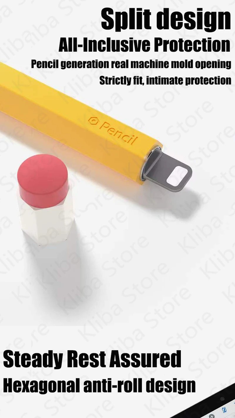 Silicone Pencil Case For Apple Pencil 2nd 1st Tablet Touch Stylus Pouch Portable Protective Cover