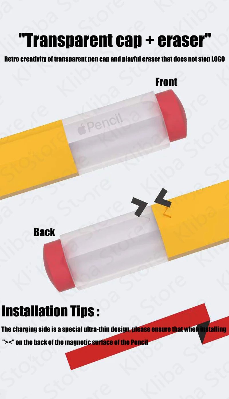 Silicone Pencil Case For Apple Pencil 2nd 1st Tablet Touch Stylus Pouch Portable Protective Cover