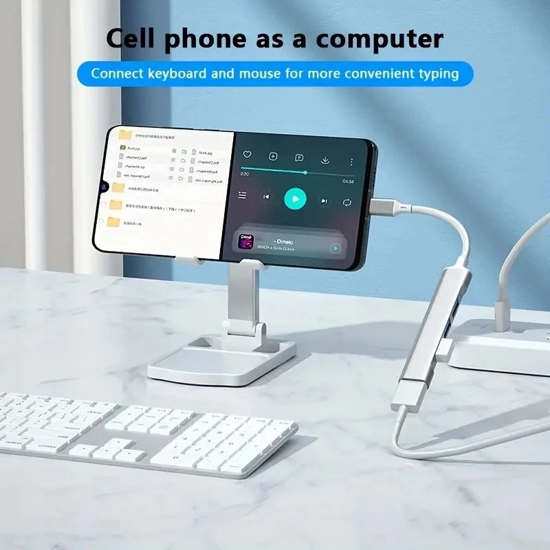 467 Mobile Phone Computer  One Drag Four Expanders High Speed Transmission USB Dock Multi Function Wire Divider