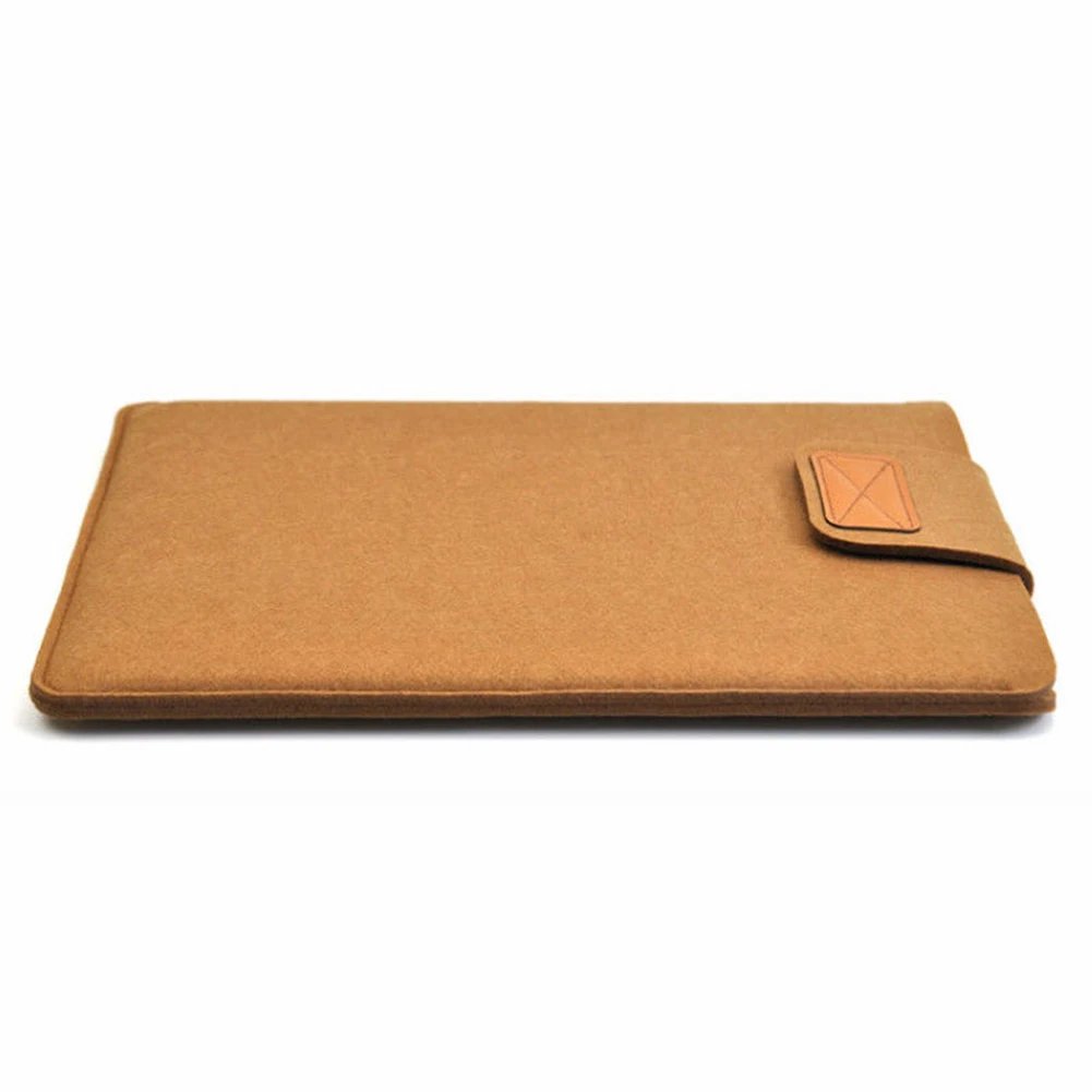 Felt Sleeve Slim Tablet Case Cover Bag for MacBooks Air Pro 11 13 15 Inch Solid Color Tablet Storage Bag