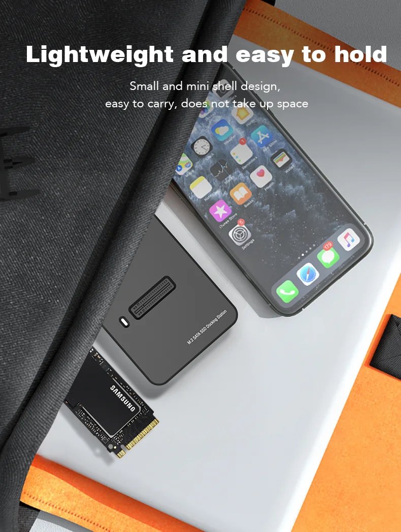 Blueendless External SSD Hard Disk M.2 ssd Enclosure 10G Online Reading Writing Speed SSD Case For M.2 SSD Docking Station