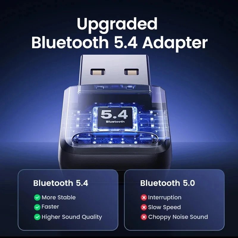 Bluetooth Adapter for Pc Usb Bluetooth 5.4 5.3 Dongle Receiver for Speaker Mouse Keyboard Music Audio Transmitter Bluetooth Adapter for Pc Usb Bluetooth 5.4 5.3 Dongle Receiver for Speaker Mouse Keyboard Music Audio Transmitter