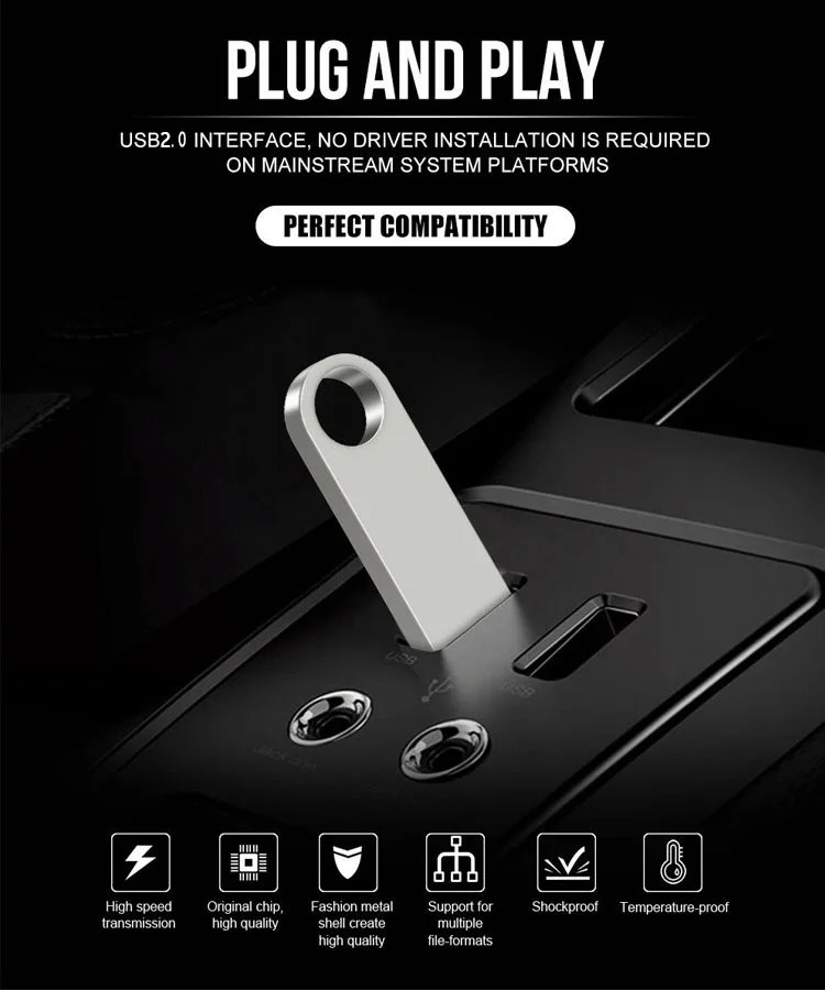 USB Flash Drive 128Gb Pendrive 128Gb Memory Stick 32Gb 4Gb Metal 64 Gb Pen Drive 8Gb Usb Stick 16 Gb