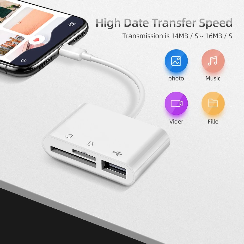 TISHRIC Type C Micro USB Adapter USB TF SD Card Reader USB-C Memory Card Adapter For Macbook Samsung Huawei XiaoMi Laptop Phone